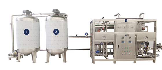 Industrieel Materieel Ro de Waterzuiveringsinstallatiemateriaal 5000L van SUS304 per Uur