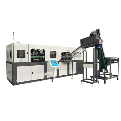 Kleine semi-automatische plastic flessen maken machine 500ml huisdier blazen machine 6 holte hoge snelheid flessen blazen apparatuur, automatische servo 2l blazen gietmachine